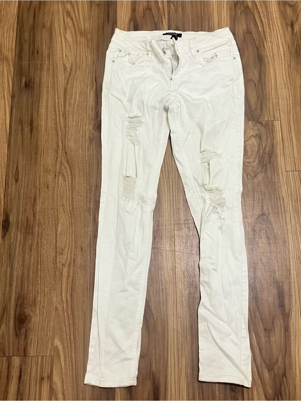 white refuge  Skinny Ripped Jeans